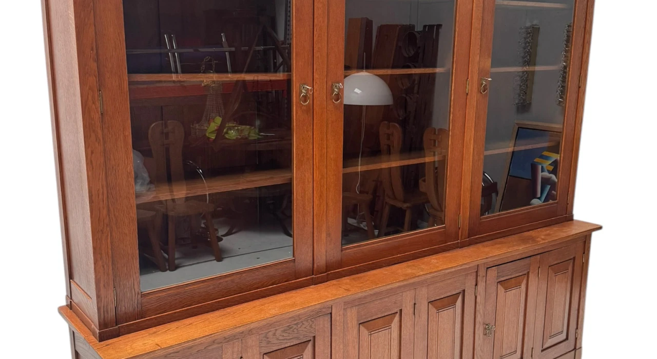 Arts & Crafts Library Bookcase by Willem Penaat for De Woning Amsterdam, 1904